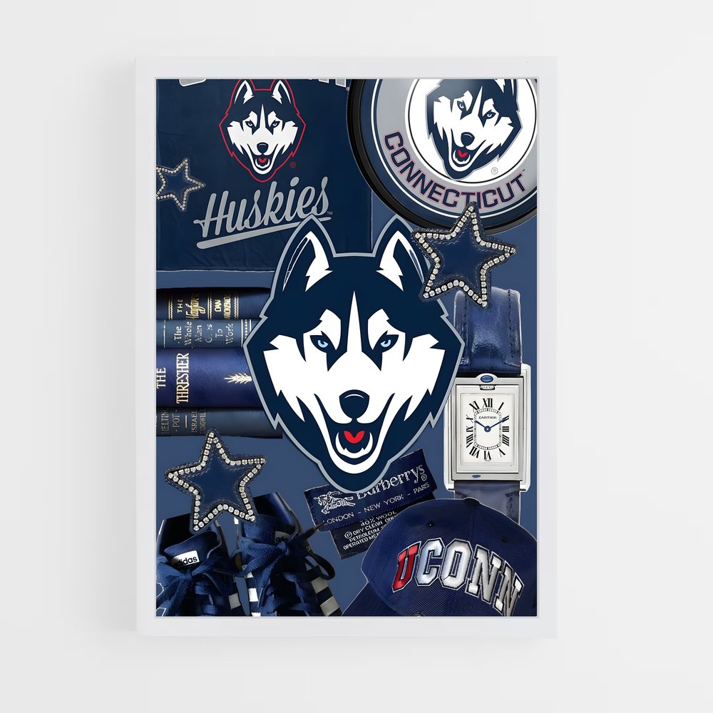 Poster Uconn Spirit – affiche Basketball (vue 3)